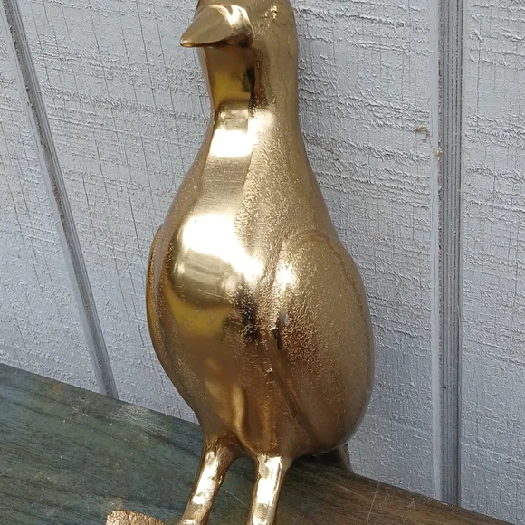Unique Vintage Gold Bird Figurine